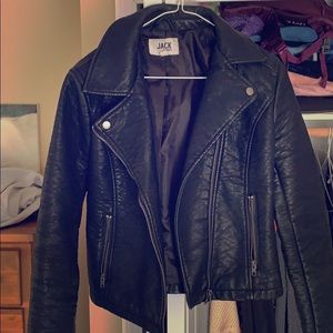 Like new leather jacket, worn once for New Years